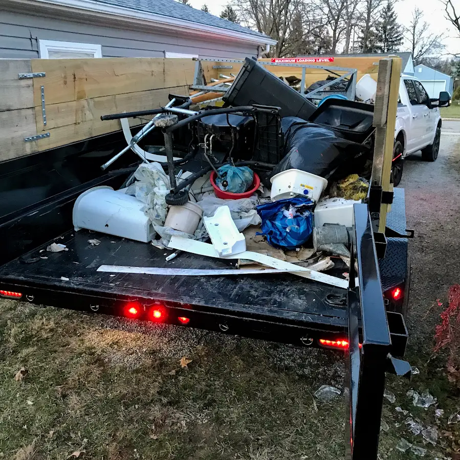 Roll-off dumpster delivered to a residential driveway in Odenton